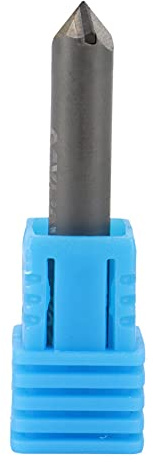 HLELU Punte per Incisione Diamantate PCD Incisore Utensili per Intaglio CNC Fresa nel Metallo Duro su Marmo di Granito D6XL40X90DegreeX0.4