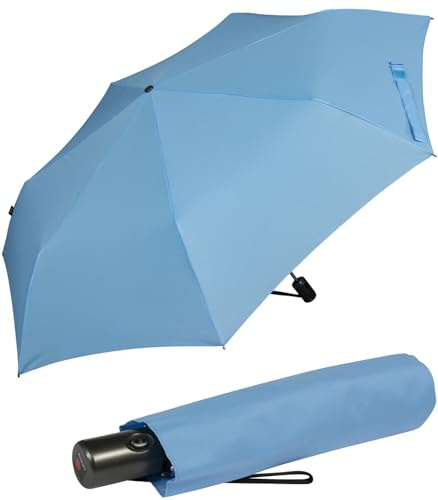 Knirps Taschenschirm Slim Duomatic Auf-Zu-Automatik UV Protection - ice