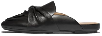 Fitflop Damen Delicato Soft-Twist Leder Pantoletten, Schwarz, 42 EU