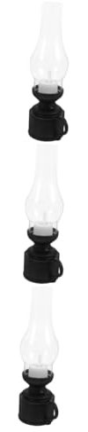IMIKEYA 3st Retro-petroleumlampe Led-petroleumlicht Sturmlaterne Led-Vintage-Laterne Vintage Petroleumlampe Flammenlose Led-petroleumlampe Rustikale Öllampe Öl Brennende Laterne Pp