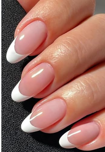 JMEOWIO Nagelfolie French Tip Weiß Transparent Gel Nail Nagelfolien Selbstklebend Nagelsticker Uv Härtend Dekoration Nageldesign Zubehör