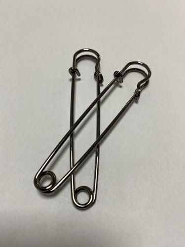 Safety Pin, 100pcs 27 100mm Large Safety Pins, Simple Large Safety Pins,(Gun Color,100mm)