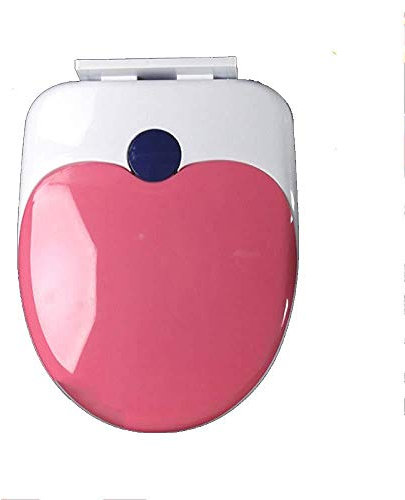SDGBCXD, Toilettendeckel, Toilettensitz for Erwachsene und Kinder, mit Kleiner Sitzfläche, PP-Platte, Oben montiert for U-förmige Toilettensitze, ，Toilettendeckel(Pink)