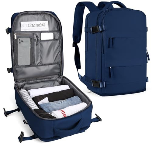 SZLX Rucksack 40x30x20 Wizz air Handgepäck Rucksack für Ryanair Vakuum Reiserucksack Flugzeug Easyjet Handgepäck Laptop Rucksack 14 Zoll mit Schuhfach für Herren Damen