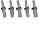 Herramientas de cuña de división de piedra para roca eficiente y separación de hormigón, paquete de 5 cuñas de acero resistentes (16 x 105 mm)