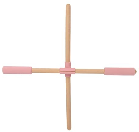 Fenteer Yoga Stick Posture Correction Open Shoulder Flexibility Enhancer Adults Stretching Stick Rod for Bodybuilding Body Sculpting, 70cm with Cotton