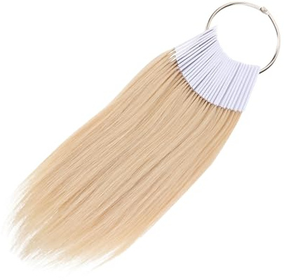 SHERCHPRY 30pièces Nuanciers Cheveux Naturels Pour Test Et Formation Échantillons Durables Et Réutilisables Anneaux Numérotés Pour Coloration Lissage Et Bouclage Professionnel Salon