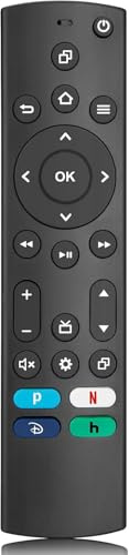 Ersatz-Sprachfernbedienung Passend für Insignia/Pioneer Smart TVs, Mit Lautstärketasten, EIN/Aus-Taste