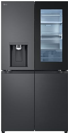 LG GMG961NPKE Multi-Door Kühl-Gefrierkombination mit InstaView, 637 L, Total No Frost, DoorCooling+, LINEARCooling, Wi-Fi, Essence Black Steel [Energieklasse E]