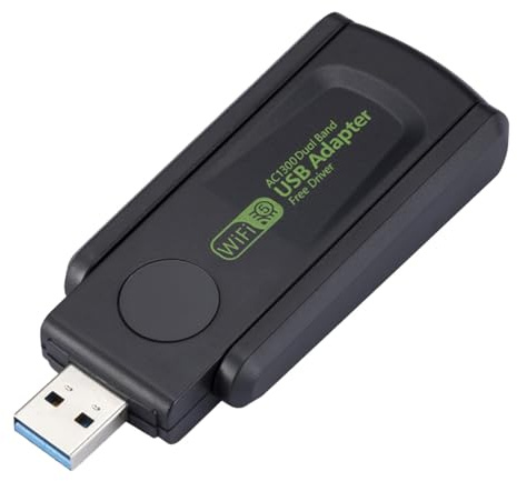 Adaptador inalámbrico WiFi,Adaptador inalámbrico para PC Adaptador WiFi USB | Adaptador WiFi de doble banda Adaptador de red inalámbrico para computadora portá