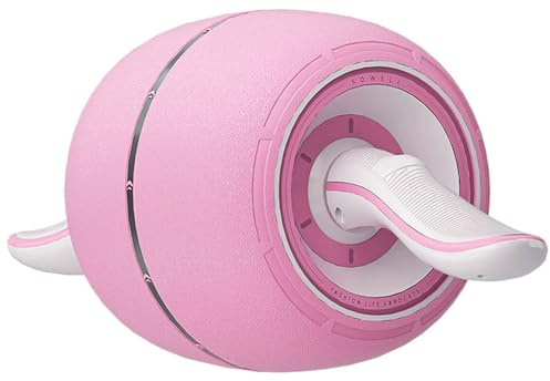 Ab Wheel - Heimfitnessgerät - Geräuschloses Gymnastikgerät mit automatischer Rückstellfunktion, geeignet für Übungen für Bauch, Rücken und andere Körperteile.(Pink)