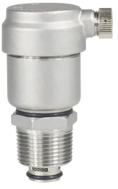 Gettimore Edelstahl Automatisches Entlüftungsventil für Heizungsanlagen Vertikale Installation mit Druckentlastungsmechanismus Kompatibel mit DN15/G1/2, DN20/G3/4, DN25/2.5 cm, Silber (1 Stück)