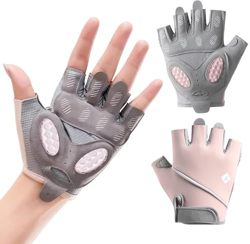 XFSRG 2 Pièces Gants Musculation Homme Femme Respirants Antidérapants Protection Paume Mitaines Sport Fitness Gymnastique Haltérophilie Entraînement Manique(M)