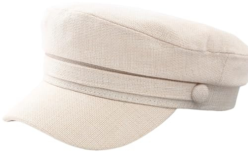 JZTDYPP Baskenmütze, Damen, Herren, Militär, Baskenmütze, Frühling, Herbst, Matrosenmütze, schwarz, Flache Oberseite, Kapitänskappe, Reisen, Kadett, achteckiger Hut