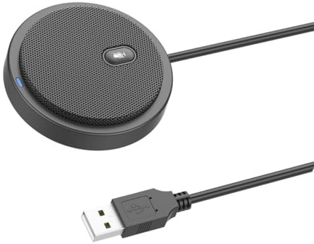 Holibanna Microfono Condensatore USB per Registrazione Studio e Gaming Supporto a Treppiede, Filtro Antispruzzo e Cavo Audio – per Conferenze Online, Streaming e Podcasting su Pc