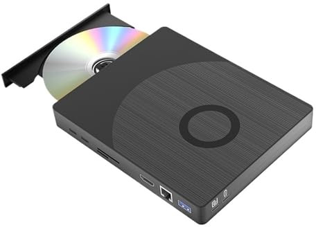 Multifunktionell Extern Blu-ray-enhet Med HDMI- Och LAN-gränssnitt DVD CD -/+RW Optiska Enheter Platsbesparande