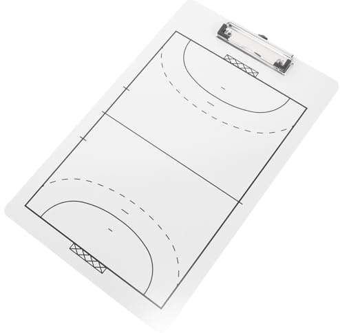 PAMINGONO Lavagna Tattica per Allenatore di Pallamano in Pvc Resistente, Leggera e Compatta, Cancellabile e Portatile per Analisi Partita e Formazione Squadre Sportive