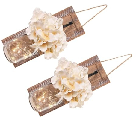 Toyvian Lampada da Parete retrò Decorazione Murale Portacandele Sospeso in Stile Vintage per Casa, Decorazione Sospesa per Natale e Feste, Atmosfera Calda e Artistica