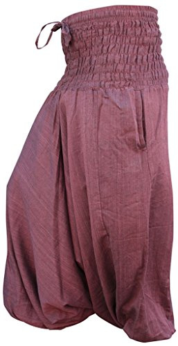 SHOPOHOLIC FASHION Aladdin Harem Pants Boho Baggy Trousers Loose Fit Yoga Hippie Clothes