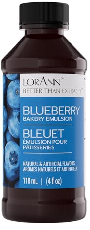 Lorann Oils Bakery Emulsions Natural and Artificial Flavor 4oz-Blueberry, Other, Multicoloured