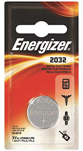 Energizer Watch/Electronic Battery 3 Volt 2032, Pack of 2