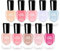 Abitzon Neu Nagellack-Set (10 Flaschen) - Ungiftig, Umweltfreundlich, Einfach Abziehen und Schnell Trockener Nagellack auf Wasserbasis