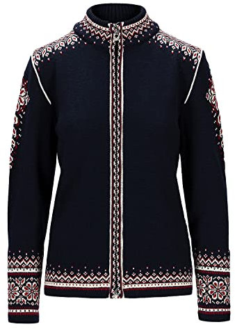 Dale of Norway 140th Anniversary Jacket Women Größe L navy/red rose/off white