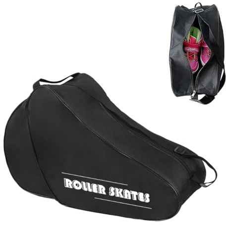 Roller Skate Bag for Adults Kids Unisex Ice Skating Bag Inline Skate Bag Adjustable Shoulder Strap Skating Shoes Storage Bag Roller Skates Accessories for Ice Skate, Inline Skate, Roller Boots