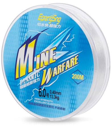 200m Angelschnur, 0,4mm Angelsehne Nylonfaden Transparent Reißfest Draht zum Aufhängen Fischdraht für Angeln Bastelarbeiten Hängen Schmuckhersellung