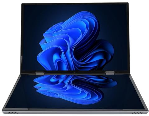 Laptop Convertibile 2 in 1, Laptop Doppio Touchscreen FHD da 14 Pollici 2,2K, CPU Celeron 4, Grafica UHD, DDR4 16GB, SSD 1TB, Webcam, HDMI, WiFi, BT 5.0,