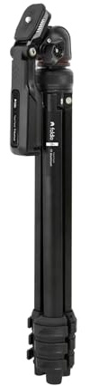 Resestativ – TT aluminium (43-132 cm) stöder upp till 3 kg / ultralätt med kompatibel 1/4 tum snabbkopplingsplatta för fotografering, videoinspelning, mobiltelefon och kamerastativ