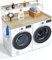 VEVOR 54 x 27 Wooden Washer and Dryer Countertop with Anti-Slip Pads, Water-Resistant Topper Cover for Laundry Room Organization and Storage, Oak, 1370 x 700 x 419 mm