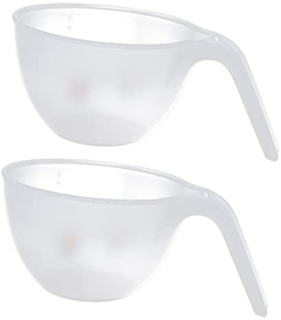 CALLARON 2pezzi Ciotola Per Mescolare Le Salse e Ciotola Per Cucinare Al Microonde e Domestici Materiale Sicuro e Durevole Facile Da Impugnare e Pulire