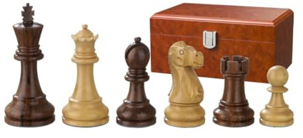 Philos 2242 - Schachfiguren Tutenchamun, Königshöhe 95 mm, dreifach gewichtet, in Figurenbox