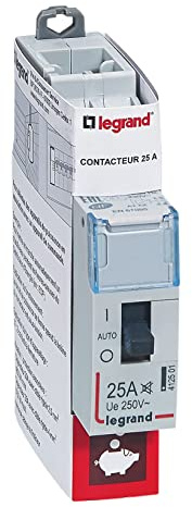 Legrand - Contacteur pour tarifs heures creuses - bipolaire 230V~ - 25A - 1 module