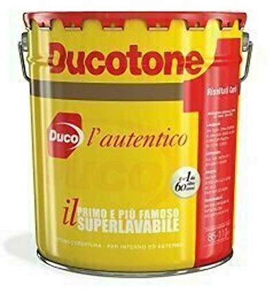 Ducotone Clásico Duco Pintura de paredes súper lavable para interiores o exteriores, 5 litros