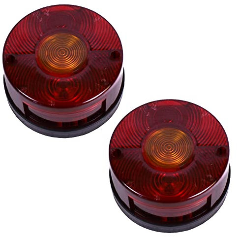 meinAnhängerersatzteil 2x DDR Rückleuchten Rücklichter rund ohne KZL für DDR Anhänger & IFA Fahrzeuge