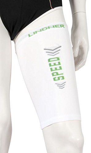 LINDNER Socks - Kompressions-Oberschenkel-Beinlinge - Upper leg tubes (L, weiß)