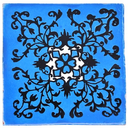 Tumia LAC Handgefertigte mexikanische Talavera Fliesen Authentischer Stil Alberto Keramikfliesen für Kunsthandwerk, Küchenrückwand, Wandfliesen und Heimwerker Projekte