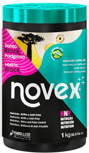 Novex Mascarilla Capilar Mystic Black Enriquecida con Aceite de Baobab, Hidrata Profundamente y Ayuda a Sellar las Cutículas del Cabello, Adecuada para todo Tipo de Cabello 1kg