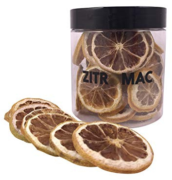 45gr Limón Amarillo Deshidratado para Cóctel, Fruta Deshidratada sin Azúcar para Coctel, Decoración, Navidad, Bebidas - Rodaja de Limon Seca 100% Natural sin Aditivos. (Paquete de 1))