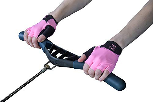 Hornet Watersports Light Pink Rowing Gloves for Women Ideal for Indoor Rowing, Sculling, Kayak, SUP, Outrigger Canoe, Dragon Boat and Other Watersports (S (Fits 6.5-7))