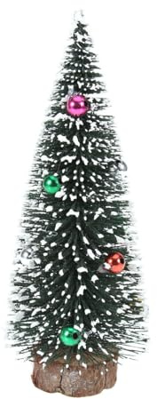 VALICLUD 15Cm Tischplatte Mini Weihnachtsbaum Miniatur Kiefer Weihnachtsbaum Bunte Perle Ornament Künstliche Weihnachtsbaum Tischdekoration