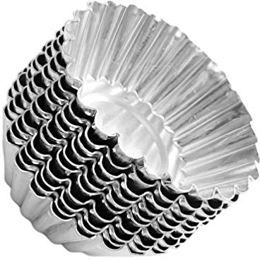 Cabilock 40pezzi Stampo Per Crostatine in Latta Dimensioni Antiaderente Per Cupcake Muffin e Torte