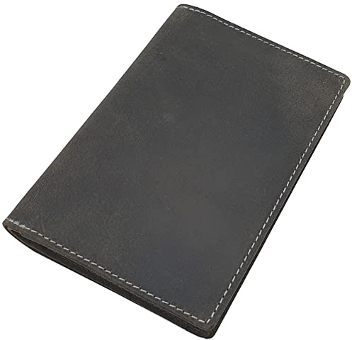 Portadocumentos de cuero de búfalo completo con diseño de ciervo, jabalí, pez, calavera o sin diseño para permiso de conducir, tarjeta de minusvalía, permiso de armas, permiso de caza, etc., 12cm x