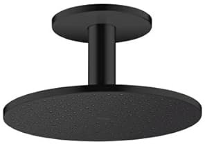 hansgrohe AXOR ShowerSolutions Kopfbrause 300 2jet, Deckenanschluss, 35304670, Farbe: Mattschwarz