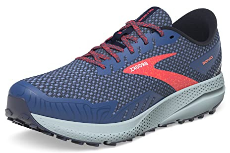 Brooks Divide 4 Sneaker Women, Navy/Bittersweet/Peacoat, 38.5 EU, Navy Bittersweet Peacoat, 38.5 EU