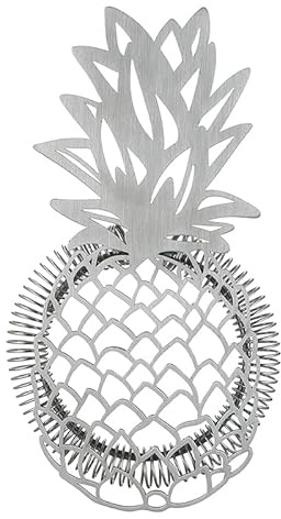 Passoire à cocktail Hawthorne en acier inoxydable Motif ananas