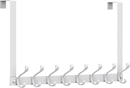 Türhaken, Kleiderhaken über der Tür, Kleiderhaken über der Tür for Aufhängen von Kleidung, Mänteln, Handtüchern, Hüten, Türhänger aus Edelstahl, Aufbewahrung von Kleiderbügeln über der Tür, Türhaken f