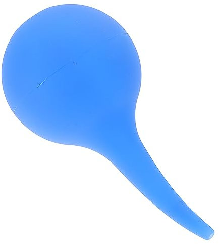 Healvian de oreja de 75 ml para bombilla de mano, de goma, soplado de aire, para lavar el oído, aspirador, para lavado de orejas, para el (azul)